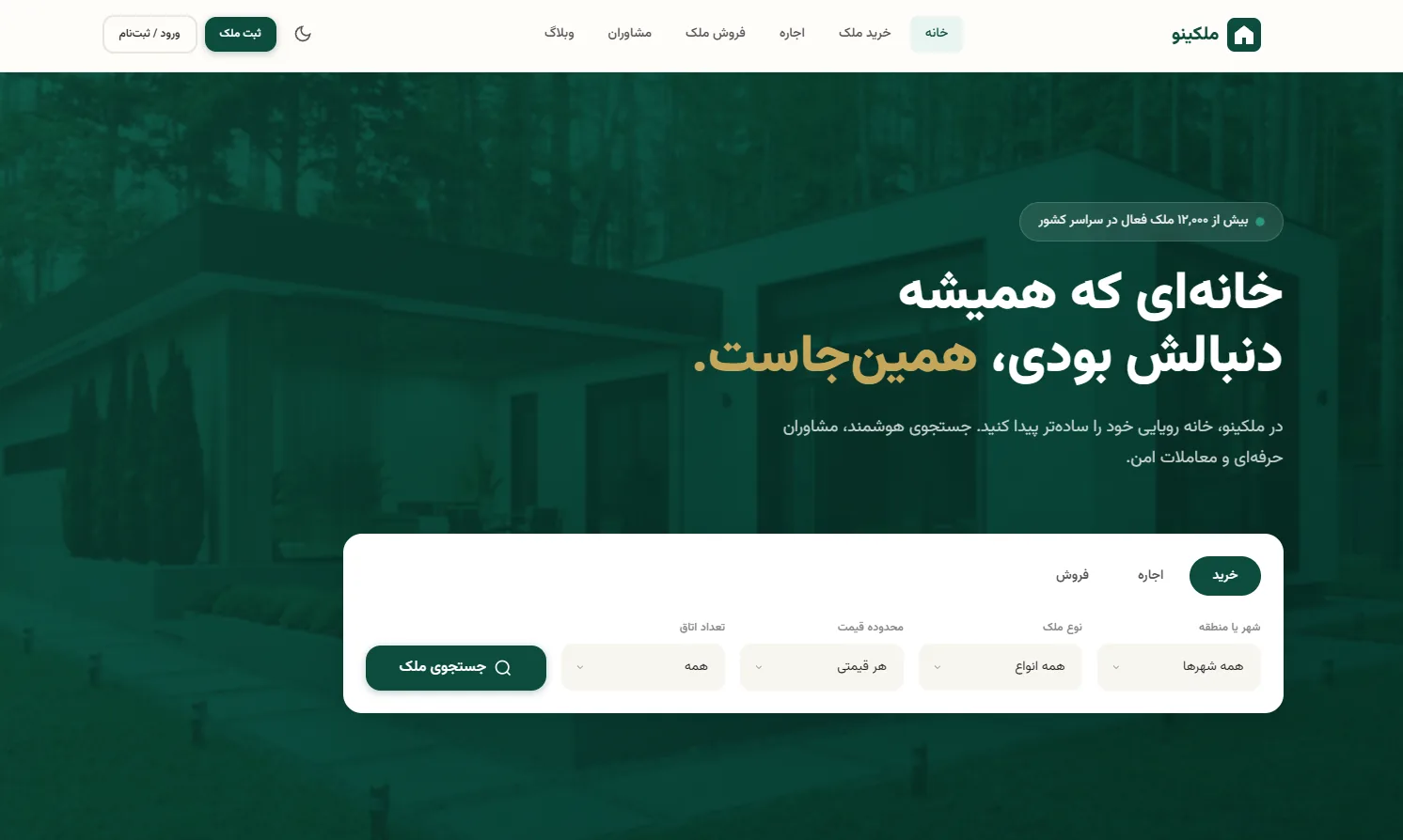 دموی املاک ملکینو